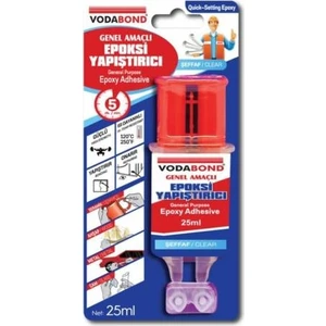 Genel Amaçlı Şeffaf Şırınga Karışımlı Epoksi Yapıştırıcı 25 ml