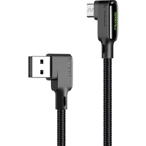CA-7531 Micro USB Hızlı Şarj ve USB Data Kablo 90 Derece Ledli 3A 1.8m