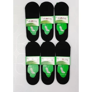 5541 Erkek Bambu Babet Dikişsiz Çorap Siyah Renkli 6'lı Paket