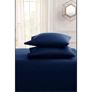 Lady Moda Battal Boy Pamuklu Penye Lastikli Çarşaf | Lacivert