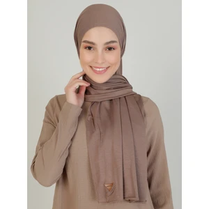 Penye Şal - Koyu Vizon - Ecardin