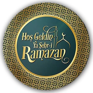 Süsle Bebek ve Parti Hoşgeldin Ramazan 22 cm Karton Tabak - 8 Adet