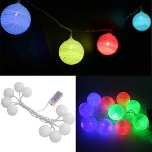 Süsle Bebek ve Parti Ledli Toplar Dizini Pilli Işık, 2,00 mt, Çok Renkli Led