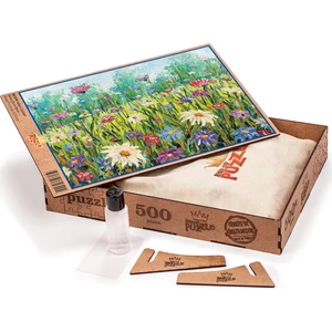 King Of Puzzle Yabani Çiçekler Ahşap Puzzle 500 Parça
