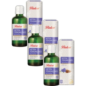 Keten Tohumu Yağı Yağı Soğuk Pres 50 ml 3 Lü