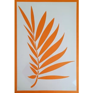 Stencil Şablon 40 x 60 cm Tropik Yapraklar