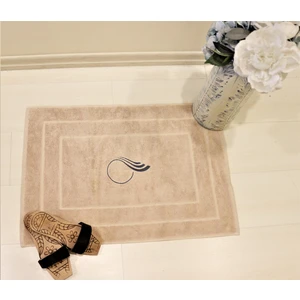 Ender Home 50x70 Paspas Açık Kahve Jakarlı Nakışlı Banyo Ayak Paspası
