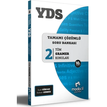 Modadil YDS Tamamı Çözümlü Soru Bankası Serisi 2 - Suat