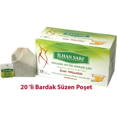 Ilhan Sarı Organik Zeytin Yaprağı Çayı 20'li Bardak