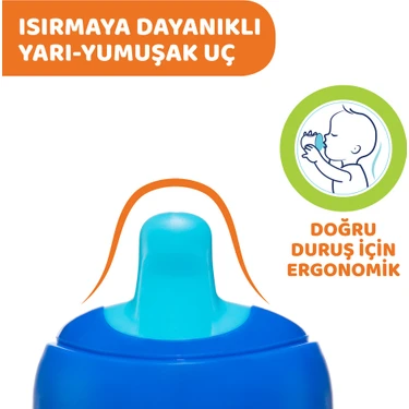 Chicco Yarı Yumuşak Uçlu Eğitici Bardak M 200 Ml, 44% OFF