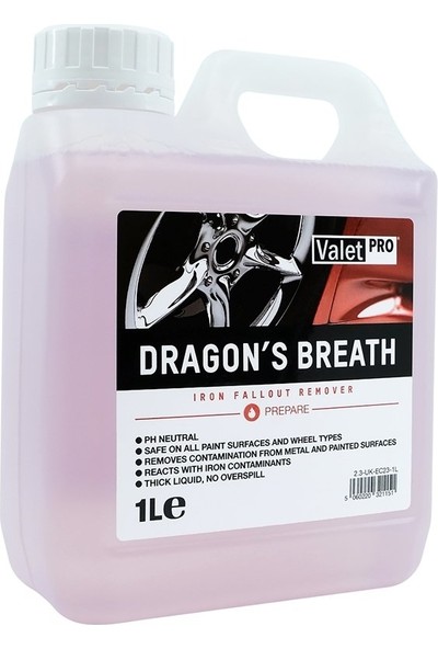 Valet Pro Dragons Breath (Demir Tozu Temizleyici) 1lt