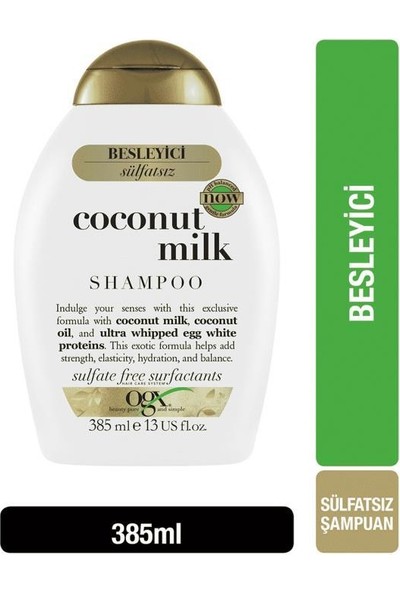 Organix Coconut Milk Şampuan 385 ml