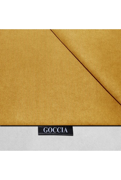 Goccia 2'li Sarı 30 x 50 cm Kadife Dokulu Dikdörtgen Kırlent Kılıfı