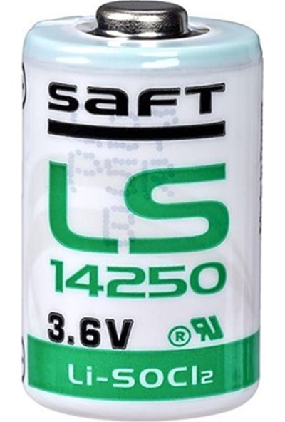 Saft Pil 3.6V 1/2AA Kısa Kalem Lıthıum Lisocl2 Pil Saft Ls 14250