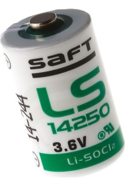 Saft Pil 3.6V 1/2AA Kısa Kalem Lıthıum Lisocl2 Pil Saft Ls 14250