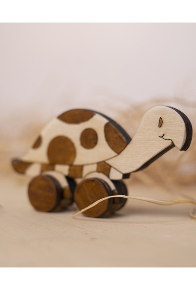 Smartn Puzzle Ahşap Oyuncak Kaplumbağa