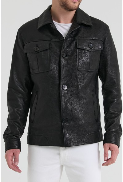 Nero Leather - Klasik Deri Ceket (Regular Fit)