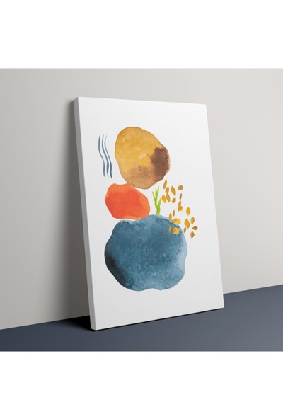 Hobimania Kanvas Tablo Soft Sanatsal Renkli Modern Tuval Dekorasyon Moda Tablo Set 70X100 cm