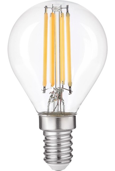 Heka Edison Tip Flamanlı LED Ampul Gün Işığı 6W 3000K E14