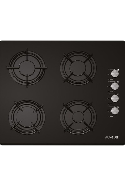 Alveus Gls 640 Siyah Ankastre Cam Ocak