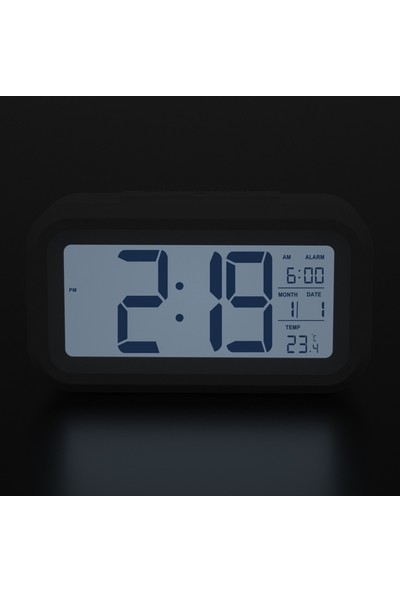 Kadio Dijital Masa Saati Ay Gün Derece Saat Alarm Sensör Modu