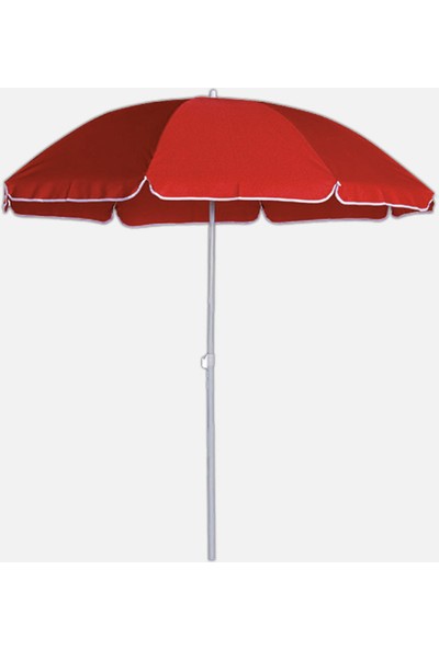 Sunfun Şemsiye - Çap 250 cm - Kırmızı - Ürün Güneşten Korunma Için Uygundur