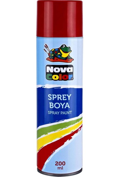 Nova Color Sprey Boya 200 ml Kırmızı (Her Yüzeyde Kullanılır)