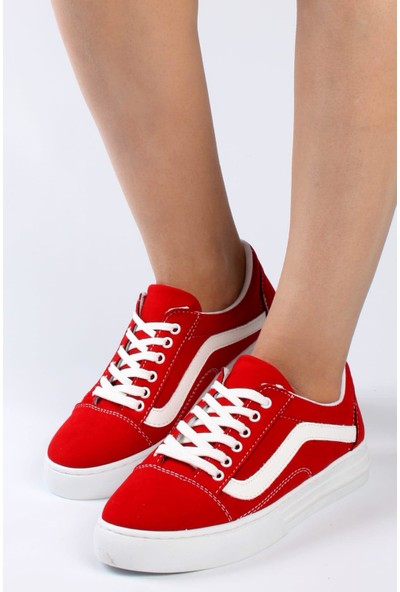 Fit Spor Kadın Kırmızı Sneaker