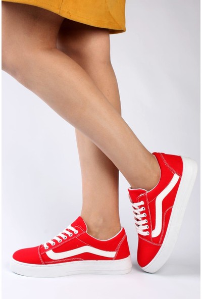 Fit Spor Kadın Kırmızı Sneaker