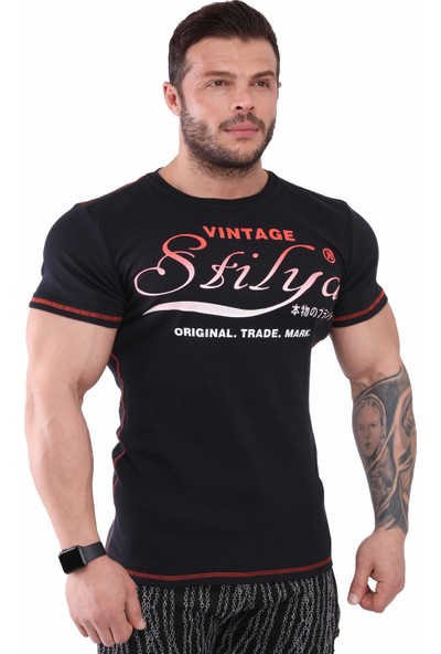 Stilya Erkek T-Shirt Slim Fit Stilya 2896