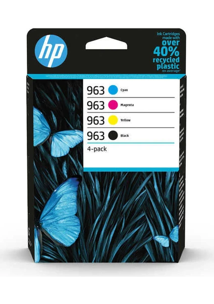 Hp 6ZC70AE (963) Cmyk 4'lü Set Murekkep Kartuş