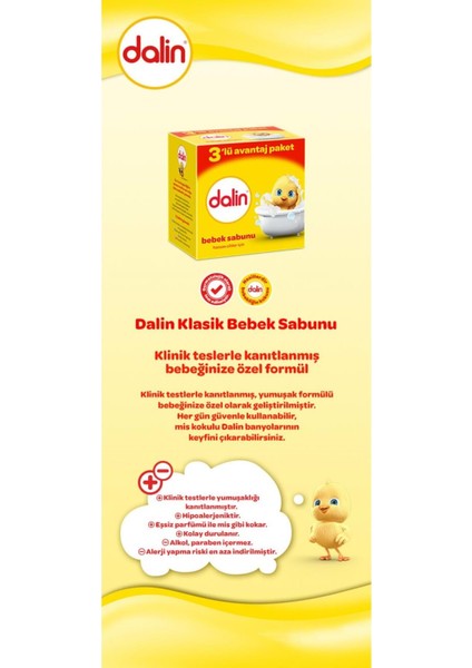Bebek Sabunu 100GR 12 Li Set Hassas Ciltler Için Kutu (4pk*3)