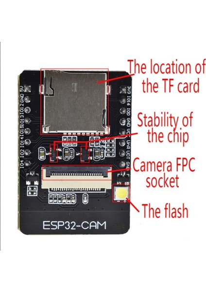 ESP32-CAM + ESP32 Seri Wifi ESP32 + OV2640 Kamera ESP32 Cam