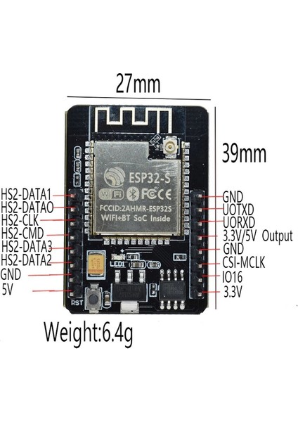ESP32-CAM + ESP32 Seri Wifi ESP32 + OV2640 Kamera ESP32 Cam