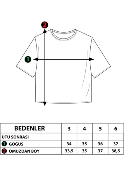 Toontoy Kız Çocuk Crop Model Neon Baskılı Tişört fiyatları