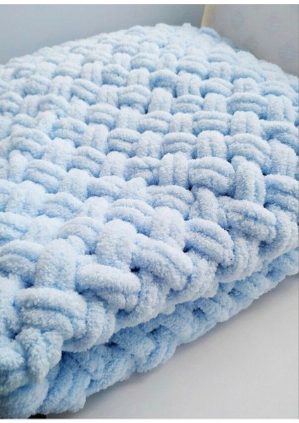 Ipliği Örgü Bebek Battaniyesi