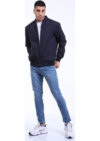 Lacivert Klasik Yakasız Mevsimlik Mont fiyatları