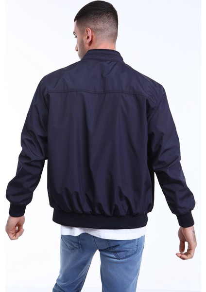 Lacivert Klasik Yakasız Mevsimlik Mont fırsatları