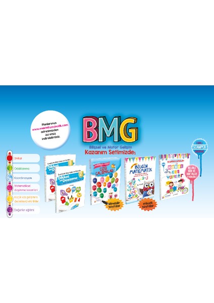 Dört Işlem Yayıncılık - Bmg - Bilişsel ve Motor Gelişim Kazanım Seti