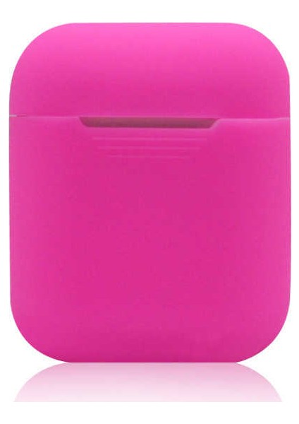 - Apple Airpods 1. Nesil - Kılıf Darbelere Karşı Dayanıklı Standart Silikon Kılıf - Pembe - T5439