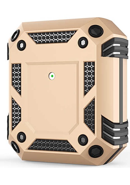 - Apple Airpods 1. Nesil - Kılıf Darbelere Karşı Dayanıklı Koruyucu Silikon Kılıf Airbag 15 - Gold - T15698