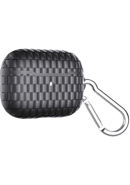 - Apple Airpods Pro - Kılıf Darbelere Karşı Dayanıklı Koruyucu Silikon Kılıf Airbag 18 - Siyah - T15966
