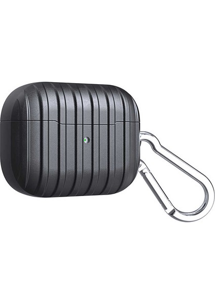 - Apple Airpods Pro - Kılıf Darbelere Karşı Dayanıklı Koruyucu Silikon Kılıf Airbag 21 - Siyah