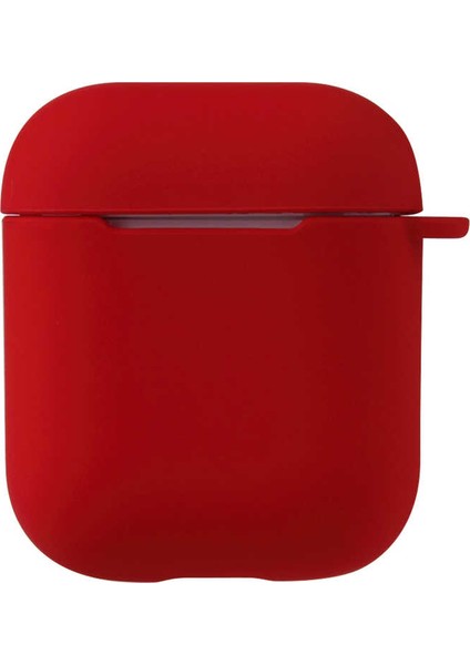 - Apple Airpods - Kılıf Darbelere Karşı Dayanıklı Koruyucu Silikon Kılıf Airbag 11 - Kırmızı