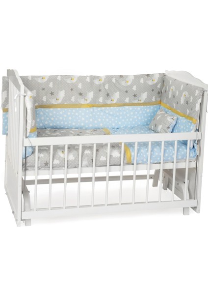 Mavi Figürlü Bebek Uyku Seti 70X130