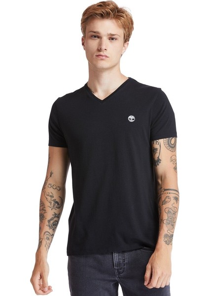 Ss Dunstan Rıver Jersey V Siyah Erkek Kısa Kol T-Shirt