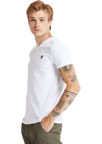 Ss Dunstan Rıver Jersey V Beyaz Erkek Kısa Kol T-Shirt fiyatları