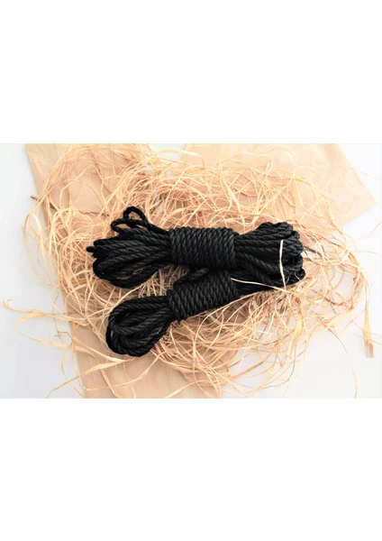 Shibari Türk Shibaritürk Siyah Jüt Bondage Shibari Esaret Fantezi Ipi 8mm/8mt