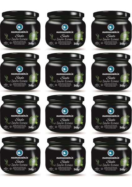 Sade Zeytin Ezme Cam 340 gr - 12'li