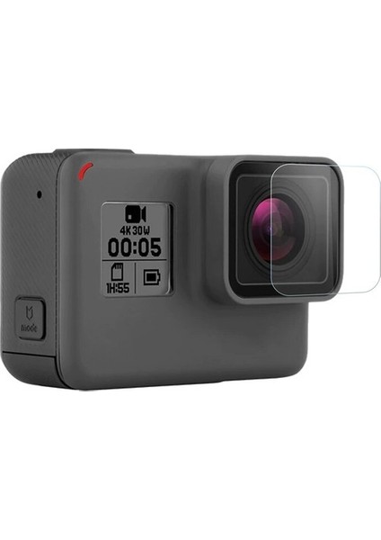 Gopro Kamera Hero 5 6 7 Uyumlu Kırılmaz Cam ve Lens Koruyucu